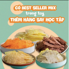 Combo 5 bịch bánh tráng mix đủ vị ngon ngất ngây